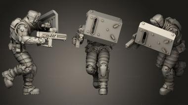 Military figurines Vatou 3d model
